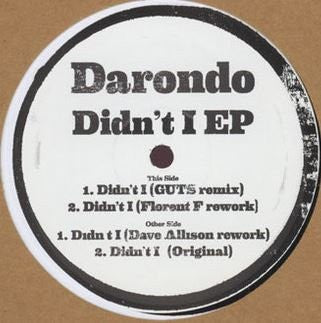 DARONDO - Didn't I EP