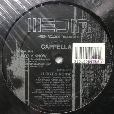 CAPPELLA - U Got 2 Know