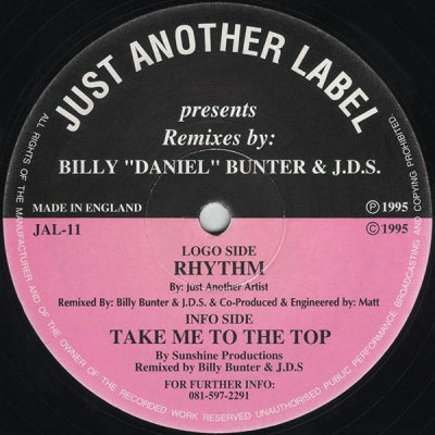 JUST ANOTHER ARTIST / SUNSHINE PRODUCTIONS - Rhythm / Take Me To The Top (Remixes)