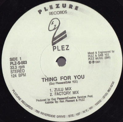 PLEZ - Thing For You