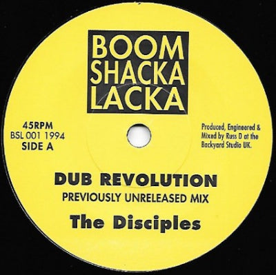 THE DISCIPLES - Dub Revolution / Dub Revolution Pt.2