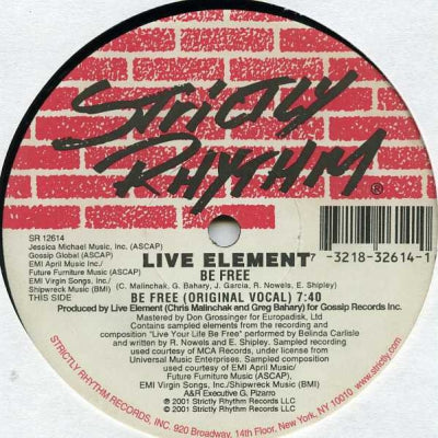 LIVE ELEMENT - Be Free