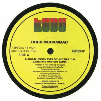 IDRIS MUHAMMAD - Could Heaven Ever Be Like This (Late Nite Tuff Guy Remix) ud