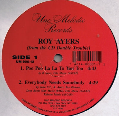 ROY AYERS - Songs taken from the CD 'Double Trouble'.