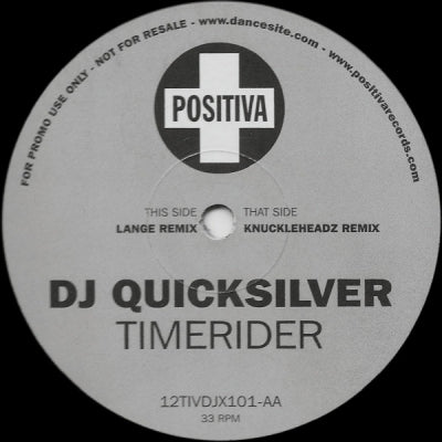 DJ QUICKSILVER - Timerider (Remixes)