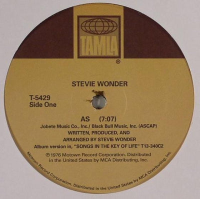 STEVIE WONDER - As / Another Star