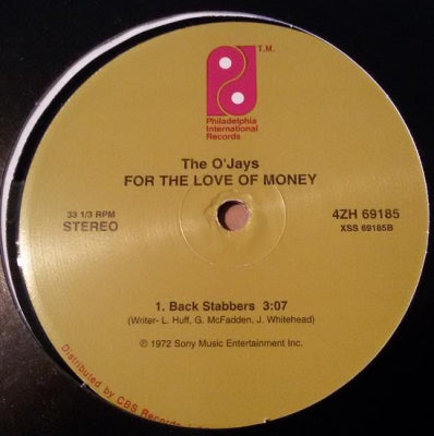 THE O'JAYS - For The Love Of Money / Back Stabbers