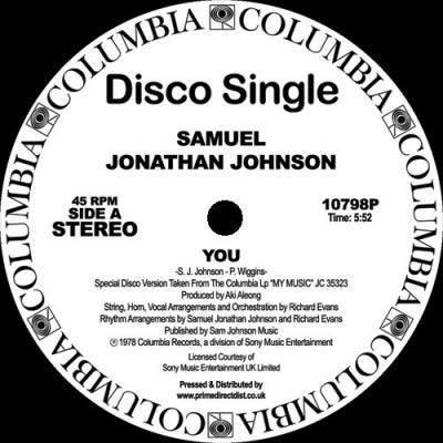 SAMUEL JONATHAN JOHNSON - You / My Music