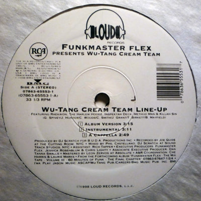 FUNKMASTER FLEX FEATURING RAEKWON, THE HARLEM HOODZ, INSPECTAH DECK, METHOD MAN & KILLA SIN - Wu Tang Cream Team Line Up / In The Tunnel At The Bar