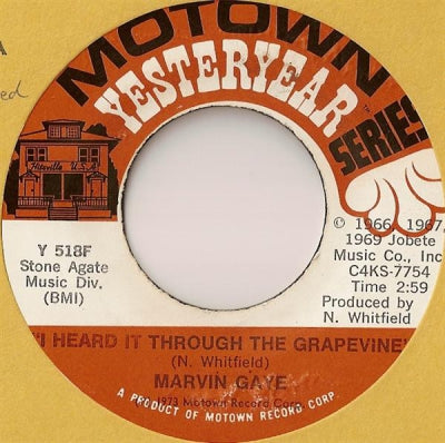 MARVIN GAYE - I Heard It Through The Grapevine / You