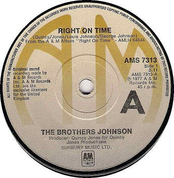 THE BROTHERS JOHNSON - Right On Time / Dancin' And Prancin'