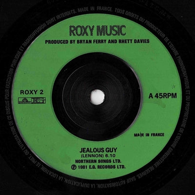 ROXY MUSIC - Jealous Guy / To Turn You On