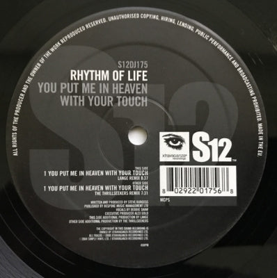 RHYTHM OF LIFE - You Put Me In Heaven With Your Touch