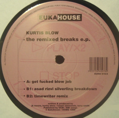 KURTIS BLOW - The Remixed Breaks E.P.