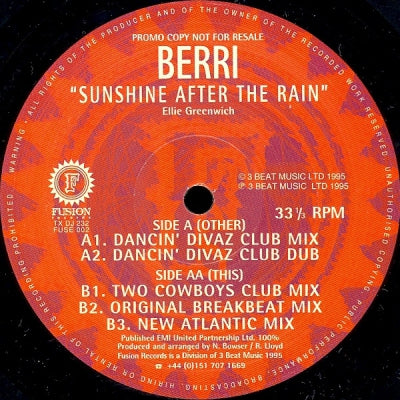 BERRI - Sunshine After The Rain