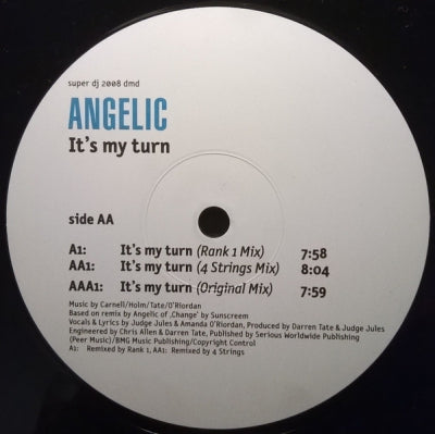 ANGELIC - It's My Turn (Remixes)