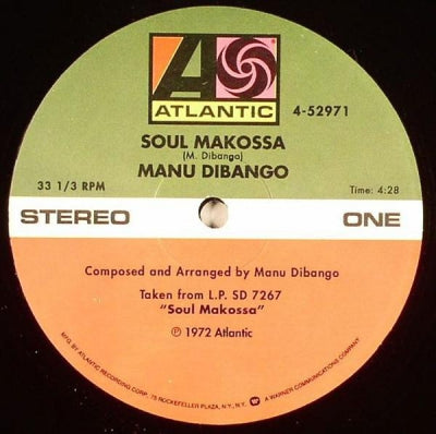 MANU DIBANGO - Soul Makossa / New Bell