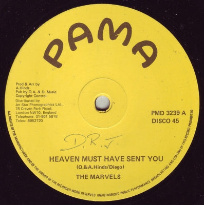 THE MARVELS - Heaven Must Have Sent You / Mama Look A Boo Boo