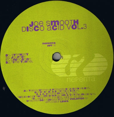 JOE SMOOTH - Disco Acid Vol. 3