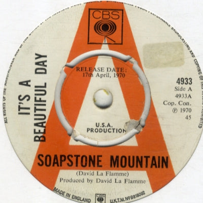 IT'S A BEAUTIFUL DAY - Soapstone Mountain / Do You Remember The Sun
