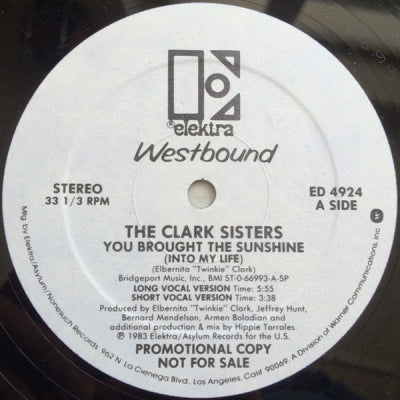 THE CLARK SISTERS - You Brought The Sunshine (Into My Life)