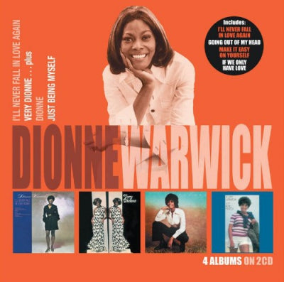 DIONNE WARWICK - I'll Never Fall In Love Again + Very Dionne...Plus + Dionne + Just Being Myself