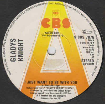 GLADYS KNIGHT - I Just Want To Be With You