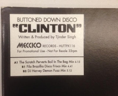 CLINTON - Buttoned Down Disco (Remixes)
