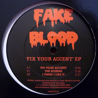 FAKE BLOOD - Fix Your Accent EP