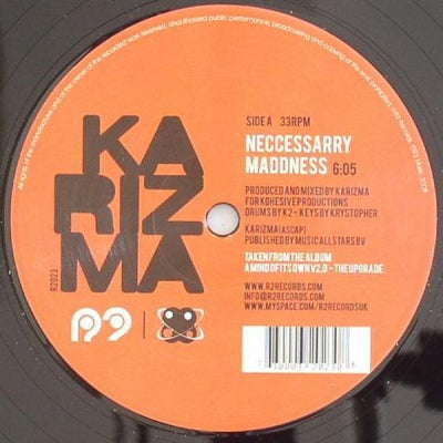 KARIZMA - Neccessarry Maddness / Drumz Nightmare