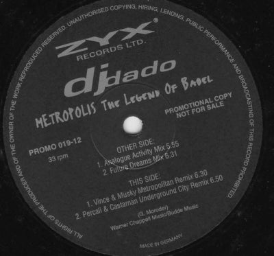 DJ DADO - Metropolis (The Legend Of Babel)