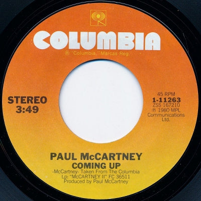 PAUL MCCARTNEY - Coming Up