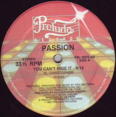PASSION - You Can't Hide It