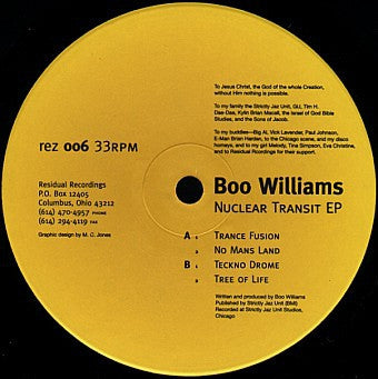 BOO WILLIAMS - Nuclear Transit