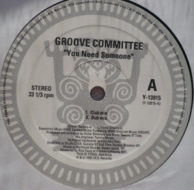 GROOVE COMMITTEE - You Need Someone