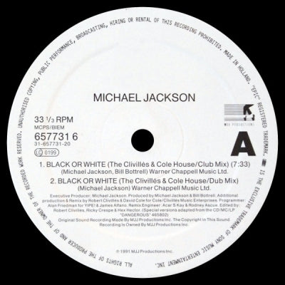 MICHAEL JACKSON - Black Or White