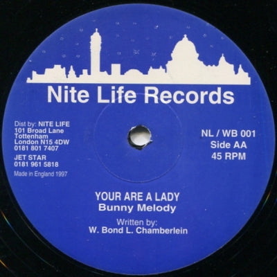 BUNNY MELODY - Your Are A Lady / Never Love This Way Again