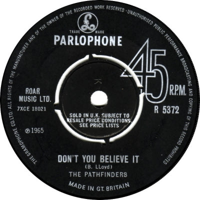THE PATHFINDERS - Don't You Believe It / Castle Of Love