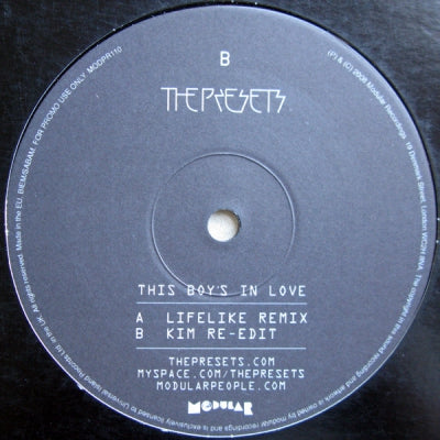 THE PRESETS - This Boy's In Love