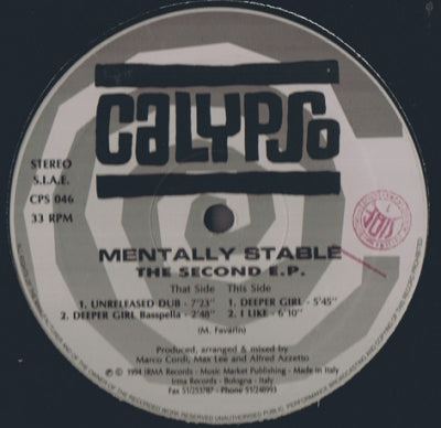 MENTALLY STABLE - The Second E.P.
