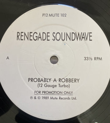 RENEGADE SOUNDWAVE - Probably A Robbery