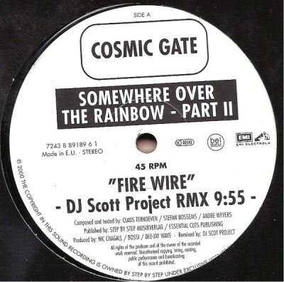 COSMIC GATE - Somewhere Over The Rainbow - Part II