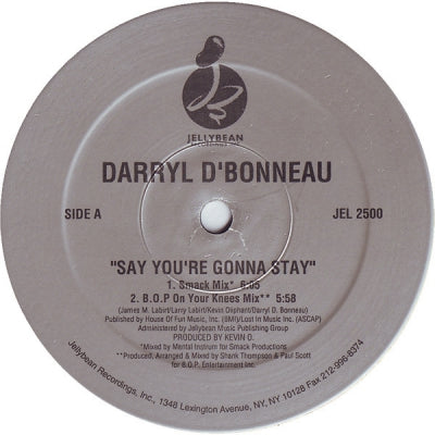 DARRYL D'BONNEAU - Say You're Gonna Stay