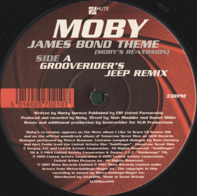 MOBY - James Bond Theme (Moby's Re-Version)
