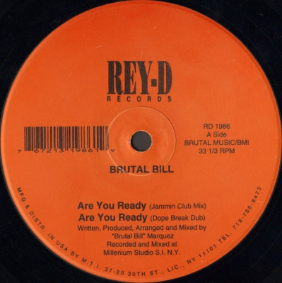 BRUTAL BILL - Are You Ready / Heaven