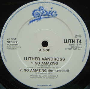 LUTHER VANDROSS - So Amazing