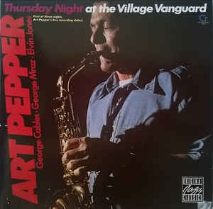 ART PEPPER - Thursday Night At The Village Vanguard