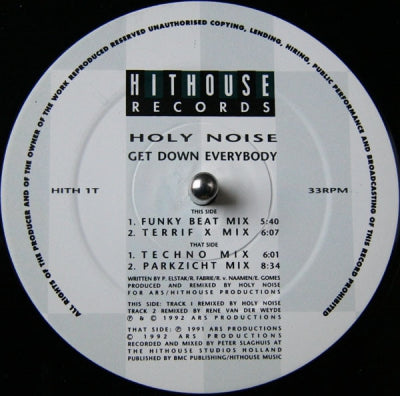 HOLY NOISE - Get Down Everybody (Remixes)