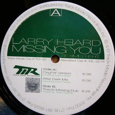 LARRY HEARD  - Missing You Remixes