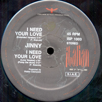 JINNY - I Need Your Love